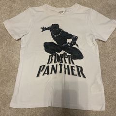 boys black panther tshirt 4-5