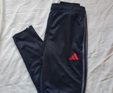 Adidas track bottoms size medium 28" leg black in new condition