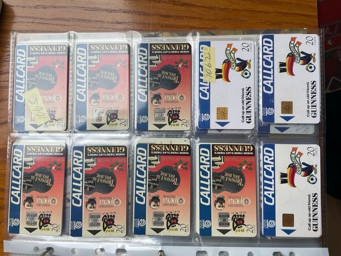 Vintage collectible cards call cards Irish at 1 euro each postage extra 1.50 per envelope or large one 2.85