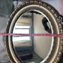 Antique style oval gold wall mirror. Image 9