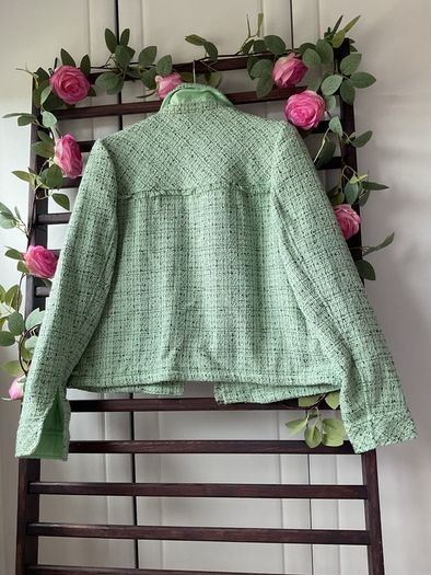 jacket bnwt mint green with black flex size 12 streetone jacket