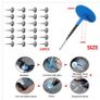 BRAND NEW 24 Pcs 6mm Car And Truck Tire Puncture Repair Tubeless Mushroom Nail Leak Repair Kit Traction Needle Super Glue Autotools Image 4