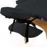 Folding Massage Table Beauty Bed Salon Therapy Spa Couch 2 Zone Black Image 2
