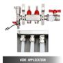 BRAND NEW 2-Branch PEX Radiant Floor Heating Manifold 1/2" Pex Manifold With Flow Meters Stainless Steel Radiant Floor Manifold Set Image 2