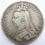 1889 Silver Crown Coin - British Queen Victoria Jubilee Head Image 6