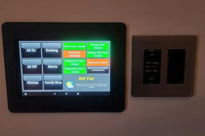 Kindle Fire HD 8 Recessed Wall Mount Home Automation