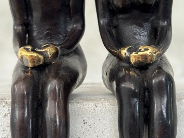 Male & Female - Bronze With Gold Accents