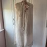 Bnwot oatmeal 100% linen dress with tie back detail & lace base Image 4