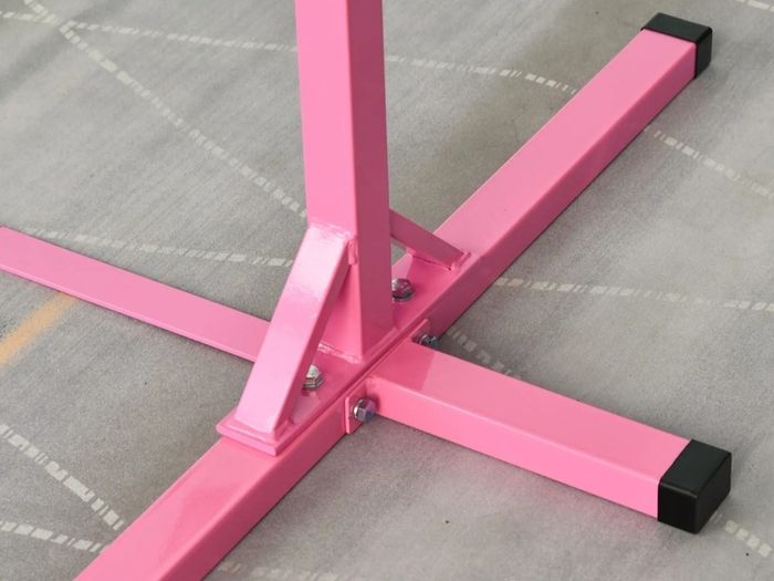 gymnastics bar with inflatable Mat