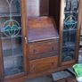 Antique English made By Harrison and Gibson Ilford very rare piece Bureau / Display case with original stained glass with brass fittings and locks. Circa 1930s beautiful Image 10