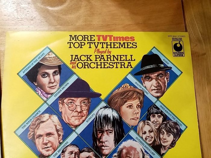 TV TIMES RECORD OF TOP TV THEMES. 1974, 75 Albums. Vinyl LP Record Compilation. 2 LPs. Jack Parnell and his Orchestra.