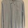 American Apparel Oxford Button-Down Shirt Light Blue Made in USA Size L Image 2