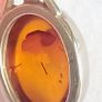 Natural amber sterling silver drop earrings Image 5