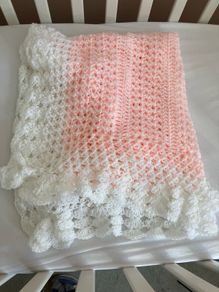 Knitted baby blanket