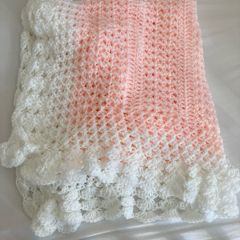 Knitted baby blanket