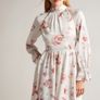 BNWT - Ted Baker Dinnaa Floral Long Sleeve Mini Dress UK 12 Image 2