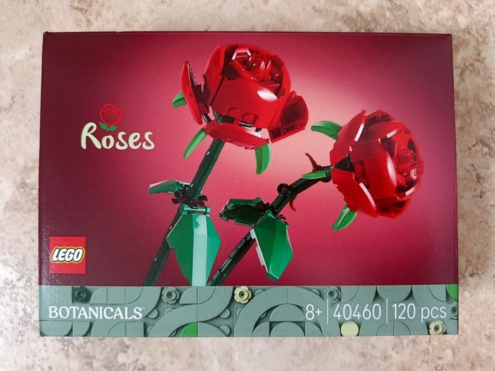 LEGO Roses - Botanicals - Red Flowers 120 pcs 1:1 40460 Each Rose is 26 cm long