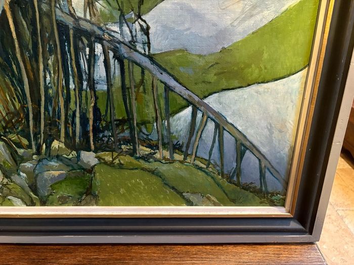 Original oil painting - Albert B Ogden