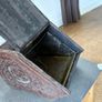vintage embossed wooden coal box Image 2