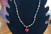 Necklace/Earrings Set - Coloured Pearls