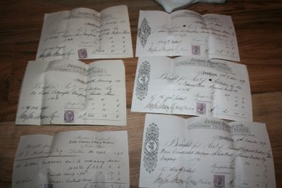 Antique Arthur Guinness Stock Receipts 60 each