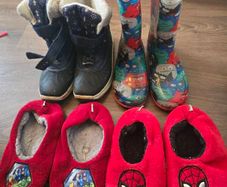 Kids shoes and wellies