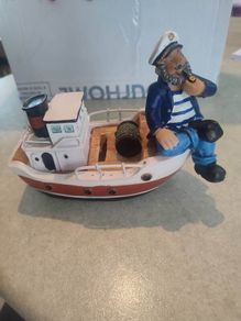 Small  Fishing Boat Decorative Ornament and money bank