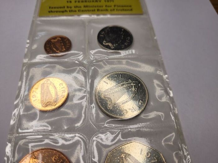Ireland decimal coins 1971