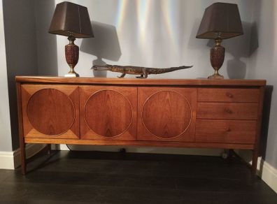 Nathan Circles Teak Sideboard