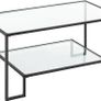 Glass Coffee Table with 2 Tempered Glass Shelves Image 3