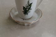 Fine Irish porcelain cup and saucer Hillgrove Caherciveen
