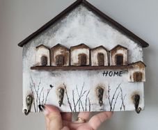 Handcrafted wooden key holder