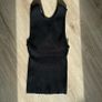 Bershka black tank top with cut out back size S Image 2