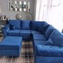 Olympia Plush Fabric Corner Sofa Image 7