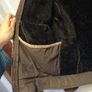 Rare Timberland Brown Suede Leather Fur Lined Bomber Jacket Image 7