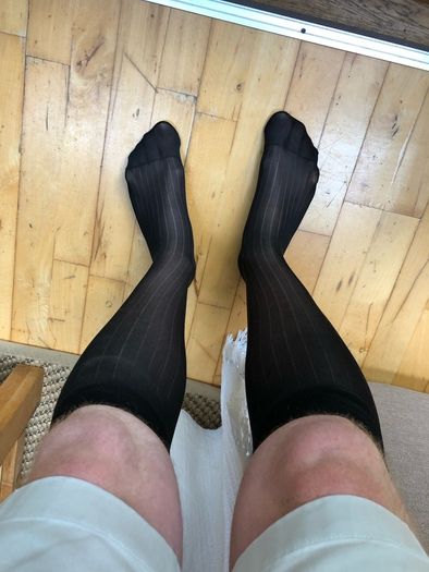 Sheer Socks Over The Calf for Men