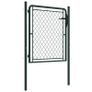 Garden Gate Steel 100x100 cm Green Image 2
