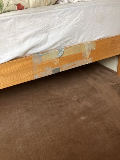 king size bed with mattress