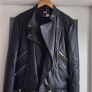 Nouhalia Club genuine leather black biker jacket Sz XL (Fit 12-14UK) - Bnwt Rrp 295 Image 2