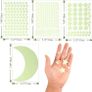 453 Pieces Fluorescent Wall Ceiling Sticker Glow in The Dark Stickers Moon Stickers Ceiling and Wall 3D Wall Stickers Luminous Adhesives Decals for Room, Wall, Bedroom (Green) Brand: Outus Image 7