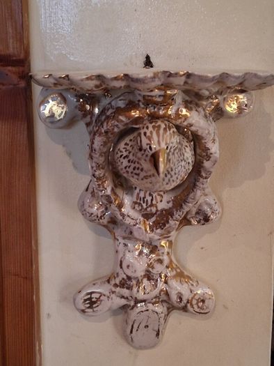 A Pair of Nineteenth Century Creamware Wall Brackets