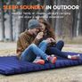 Inflatable Double Camping Mat with Foot Pump, Ultralight Air Camp Mattress 120cm 140cm for 2 Person, Compact and Moistureproof Sleeping Mat for Hiking, Backpacking, Hammock, Tent (FREE POSTAGE) Image 3