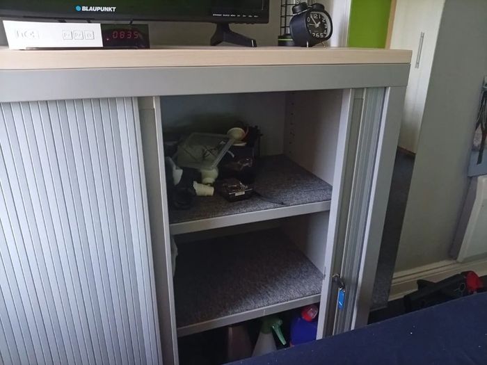 Tambour Door Cabinet