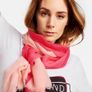 SAMOON. SALE A New. beautiful scarf in a trio of Coral shades REDUCED Image 6