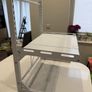 White Metal Microwave Rack - Extendable & Adjustable Image 2