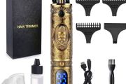Hair Clippers Men,Cordless Beard Trimmer,Professional Clippers Grooming Kit,Precision T-Blade Mens Trimmer with LED