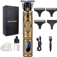 Hair Clippers Men,Cordless Beard Trimmer,Professional Clippers Grooming Kit,Precision T-Blade Mens Trimmer with LED