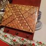 Yosegi letter rack ,wall mounted, marquetry, wooden letter rack Image 2