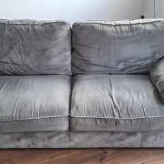 3 seater couch with pouffe