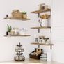 Shelves Wood Wall Mounted Shelf, Rustic Shelves Set of 5 Image 5